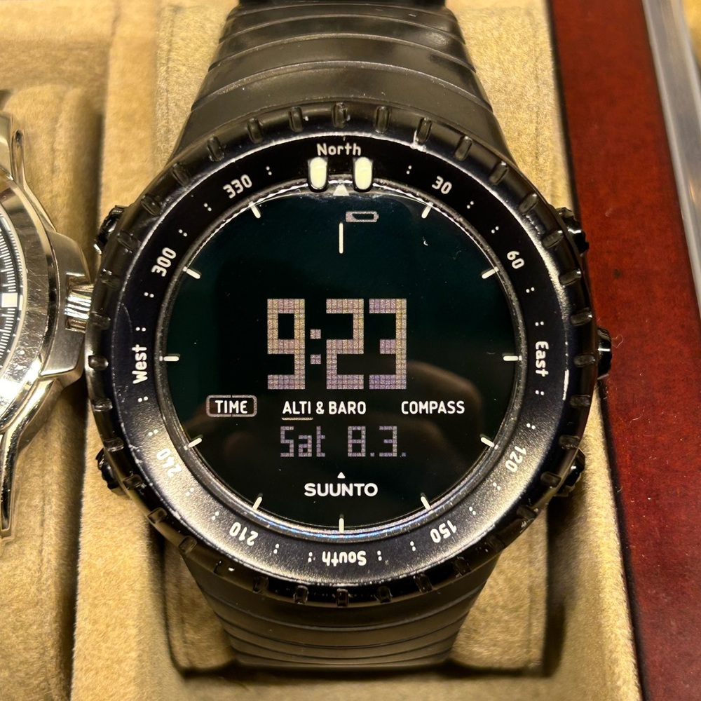 Suunto Core Black Smartwatch with Digital Display